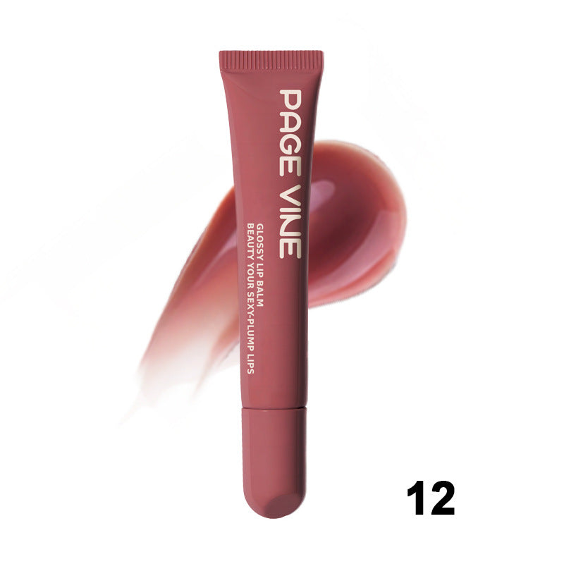 Polypeptide Soft Tube Mirror Lip Gloss for Phone Case Moisturising Transparent Built-in Lipgloss Beauty Cosmetics