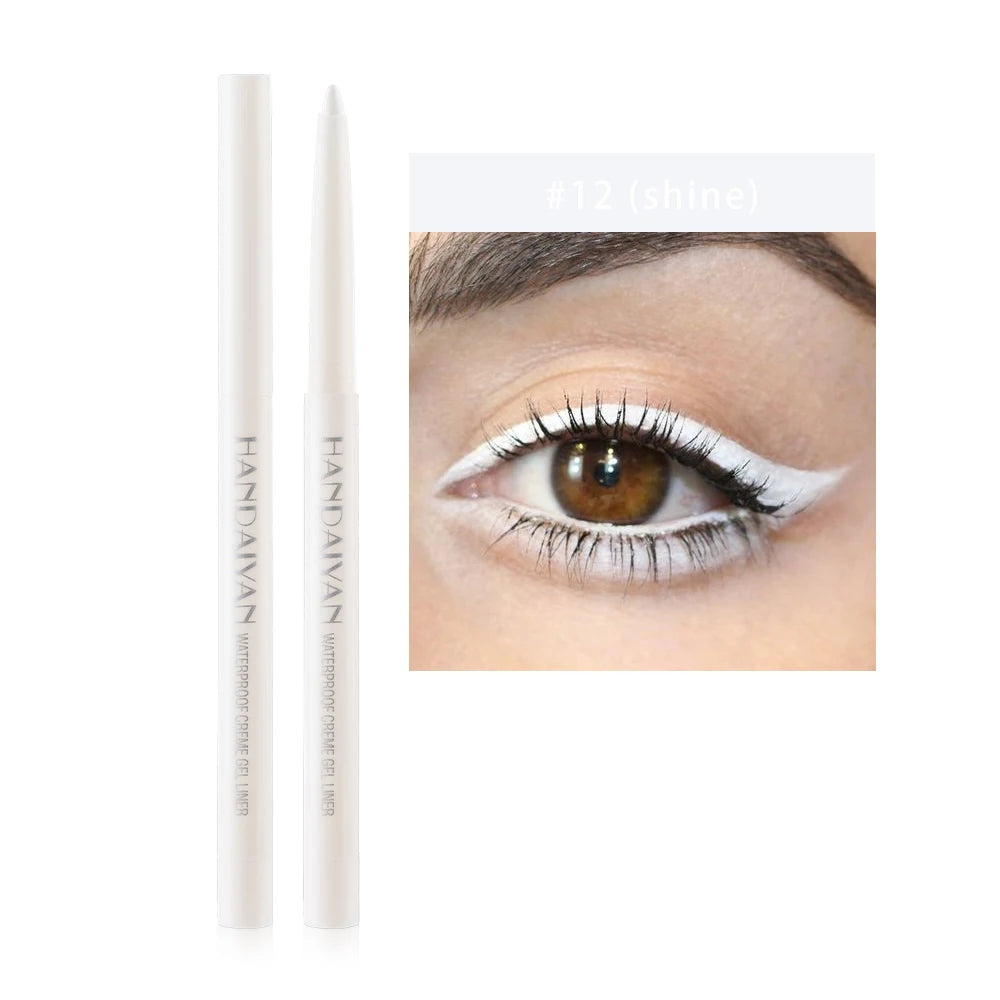Option Matte Eyeliner Gel Pencil Easy to Wear Colorful White Yellow Blue Eye Liner Pen Cream Makeup Cosmetics