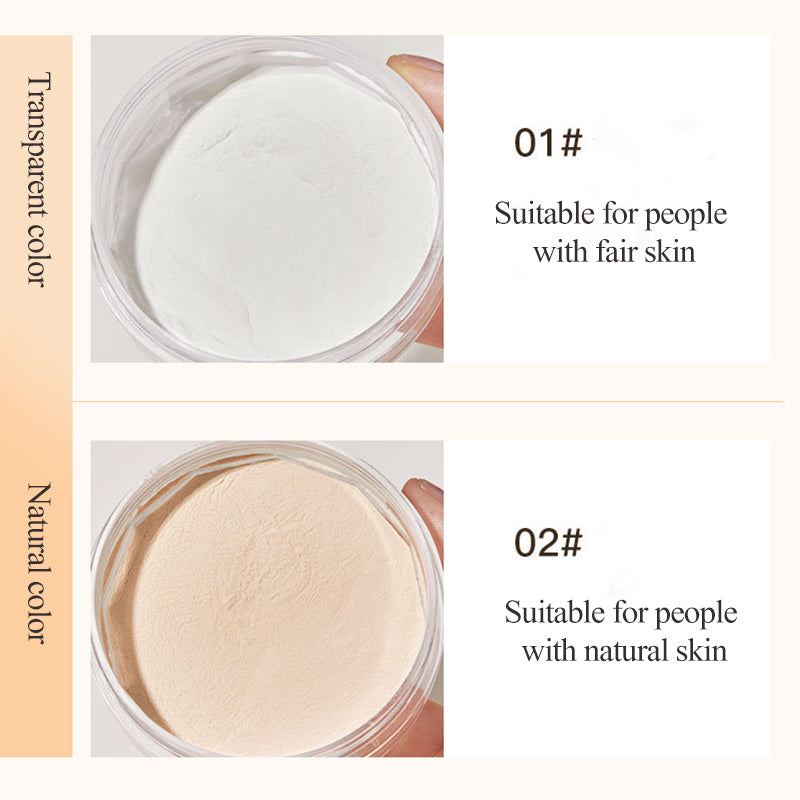 Oil-control Loose Face Powder Translucent Natural Setting Powder Makeup Waterproof Long Lasting Matte Cosmetics