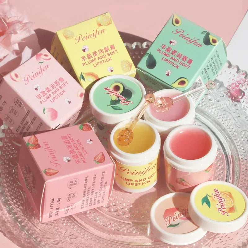 Korea Lip Sleeping Mask Colorless Makeup Lip Balm Fruit Essence Nutrious Lips Care Cream Fade Lip Lines Lipstick Primer Cosmetic