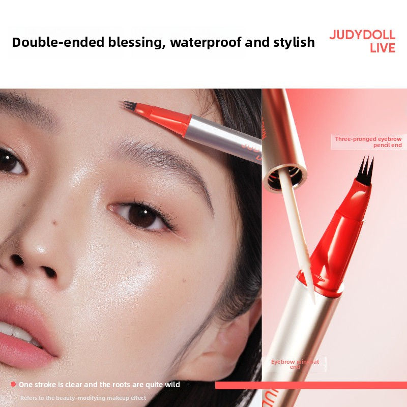 Trident Water Eyebrow Pen Waterproof Durable Wild Eyebrow Brown Eye Brown Makeup Eyebrow Pencil Stays on All Day