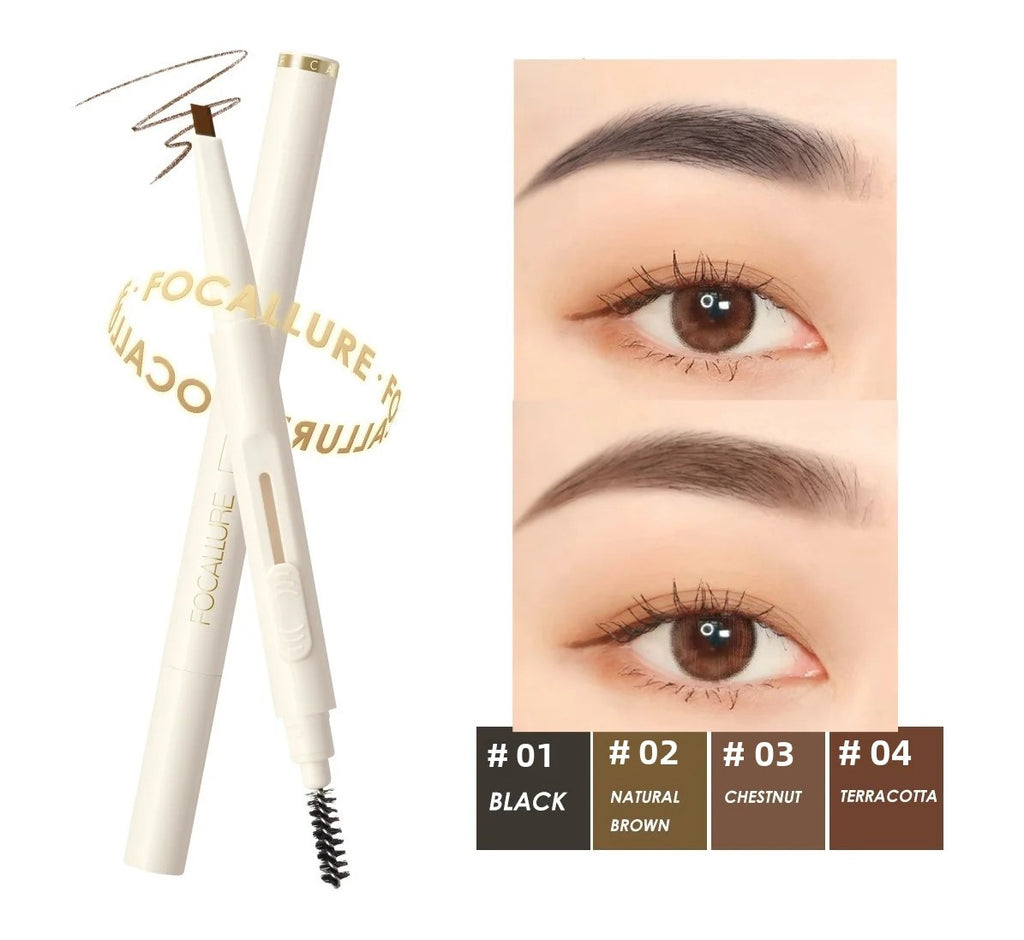 Eyebrow Pen Super Waterproof Long-lasting Natural Eye Brow Makeup Black Brown Eyebrow Sliding Tattoo Pencil