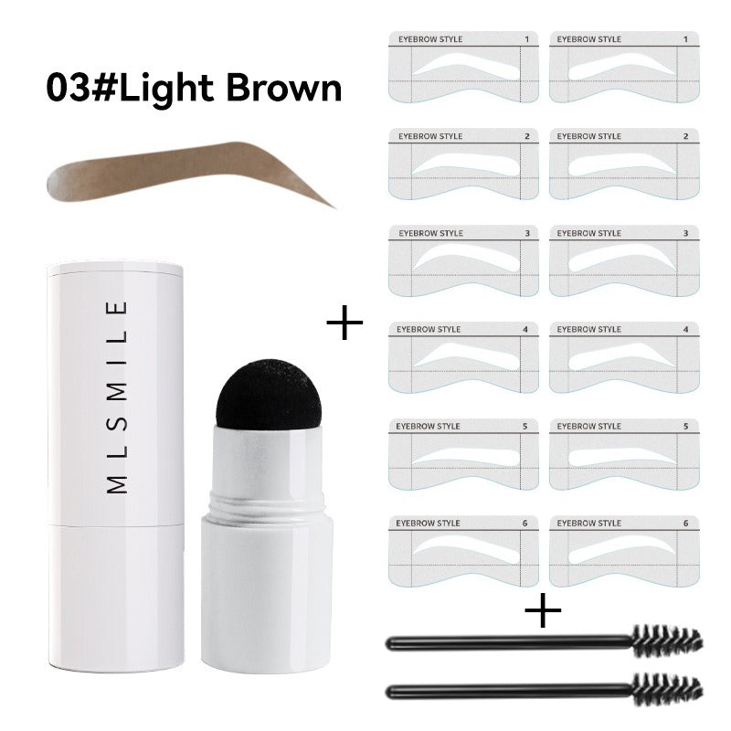 Professional Eyebrow Seal Shaping Set Pen Waterproof Makeup Stick Lasting Eyebrow Template Hairline Powder Filling and Templates