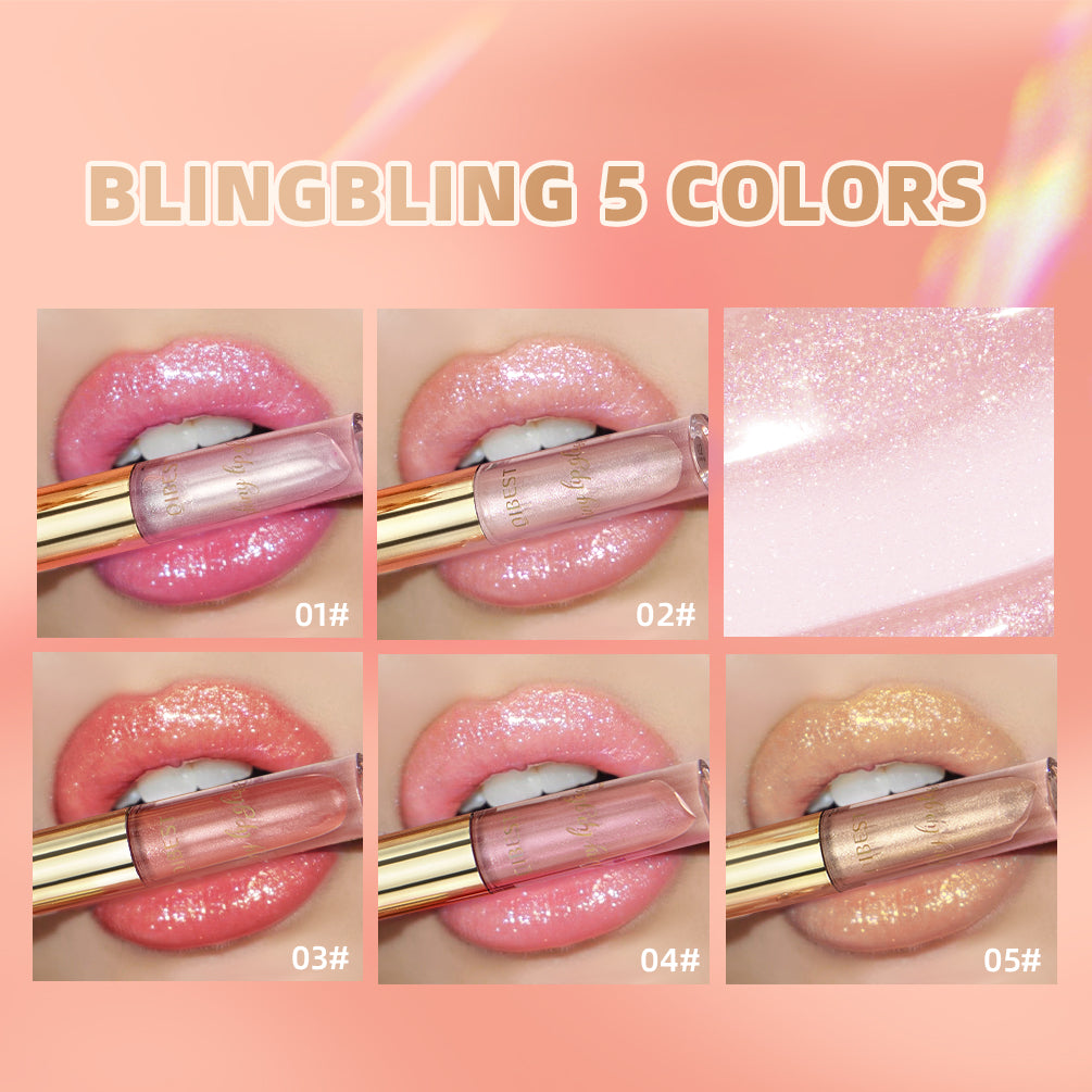 Glitter Lip Glaze Shimmer Diamond Lip Gloss Long Lasting Liquid Lipstick Makeup Lip Oil Tint Moisturizing Lips Makeup