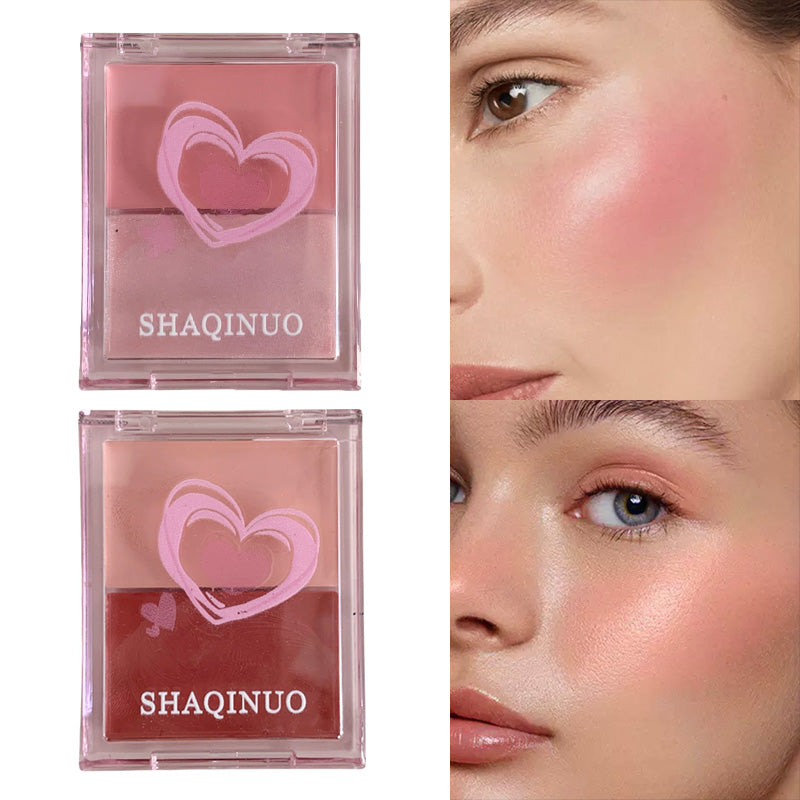 Water-Glow Blush Palette - Instagram-Inspired Milky Apricot   Korean Sweet & Youthful Look  Ultra-Natural Flush