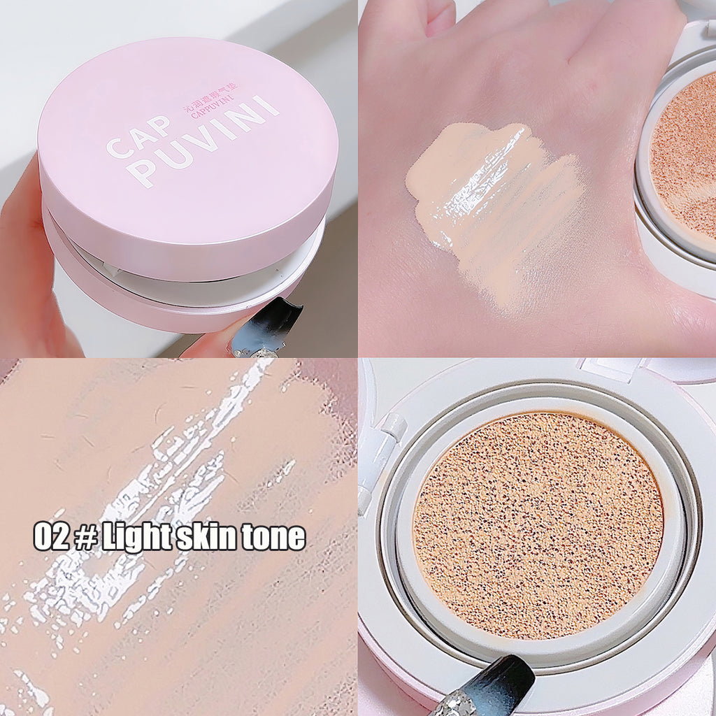 Air Cushion Foundation Full Coverage Waterproof Long-lasting Concealer 3 Colors Cushion Compact Face Makeup Base