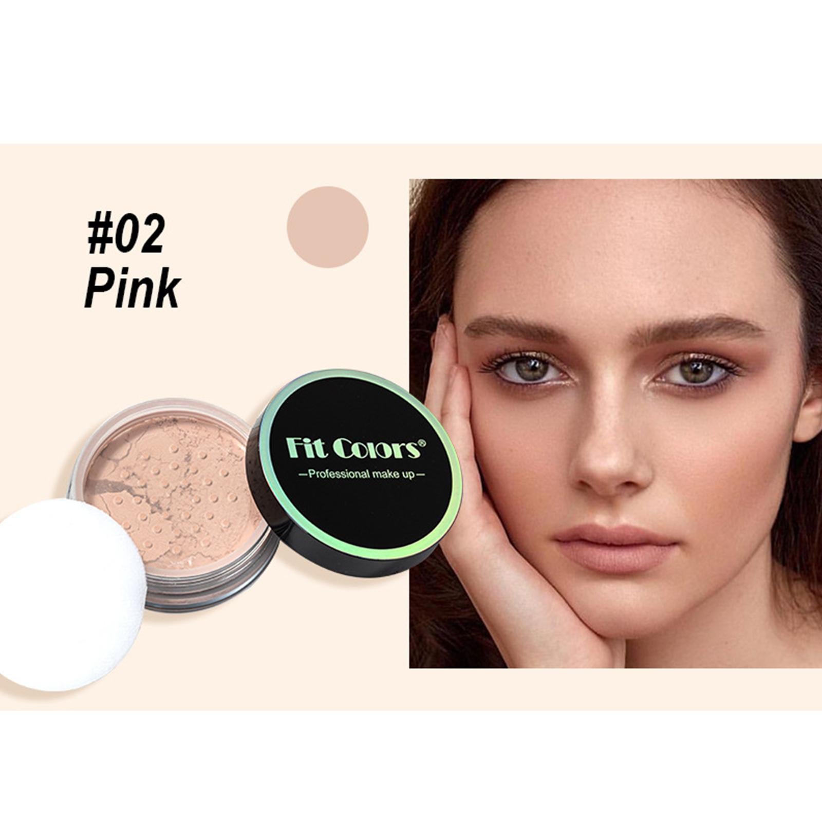 Korean Loose Powder Full Brightening Concealer Mineral Face Foundation Cosmetics Lasting Makeup Powder Compact Powder Pressed