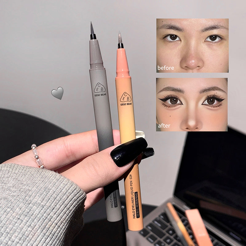 Ultra Thin Black Brown Lower Eyelash Eyeliner Pen Waterproof Lasting Smooth Lying Silkworm Eyes Liner Pencils Eye Makeup Tools