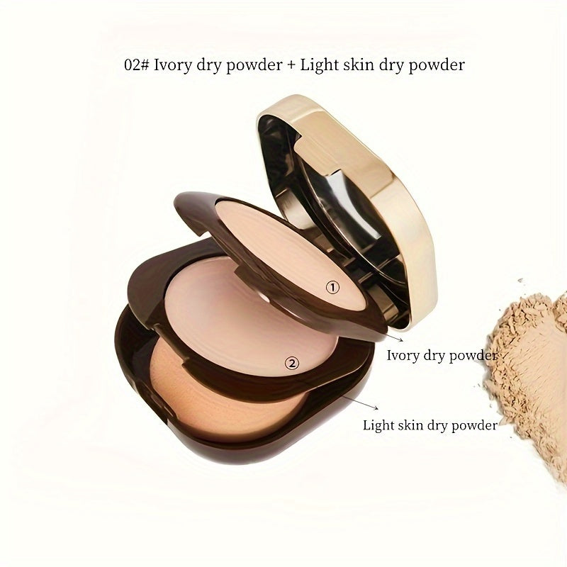 Delicate Brightening Double Powder Waterproof Sweat-Resistant Oil Control Setting Concealer Permanent Makeup Long-Lasting