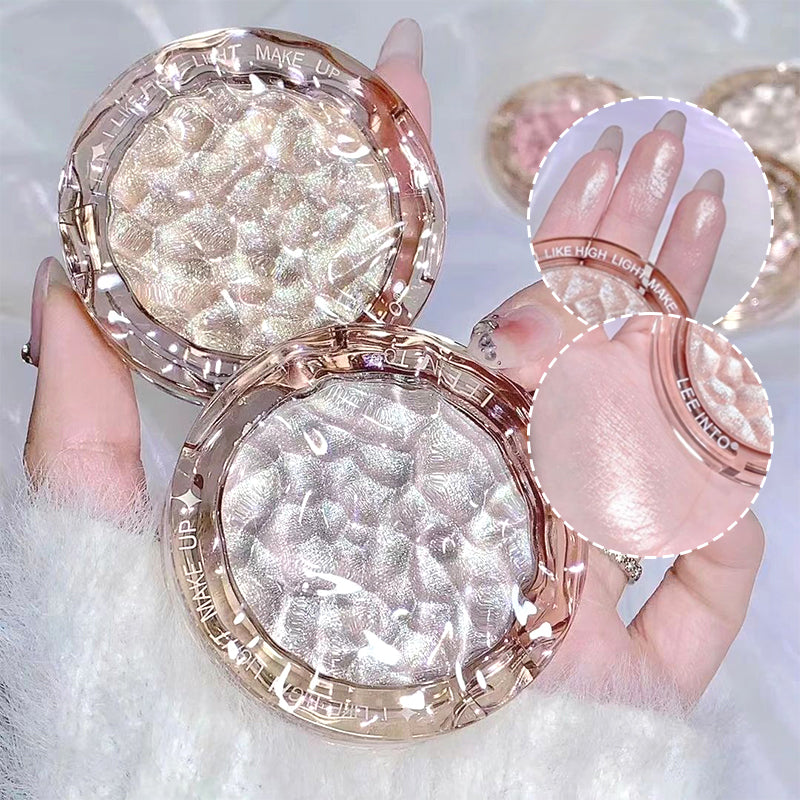Crystal Bright Light high Gloss Powder Pearl Fine Flash Flash brightening makeup not fly Powder for young girls blush