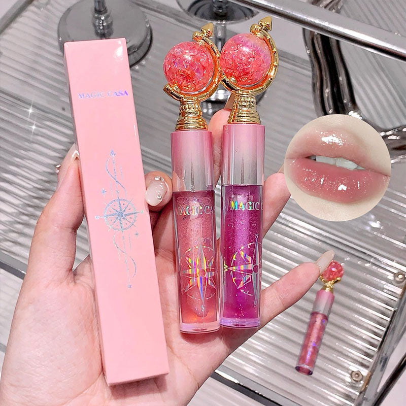 Shimmering Lip Gloss — Hydrating and Moisturizing Mirror Finish  Plumping Glass-Like Lips