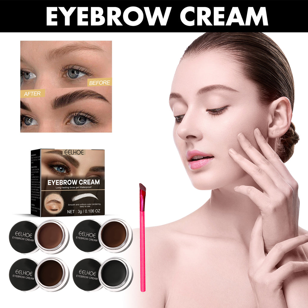 Light Brown Eyebrow Tint - Waterproof Smudge-proof Natural 3D Wild Brows Long Lasting Color Vegan Formula Easy Apply