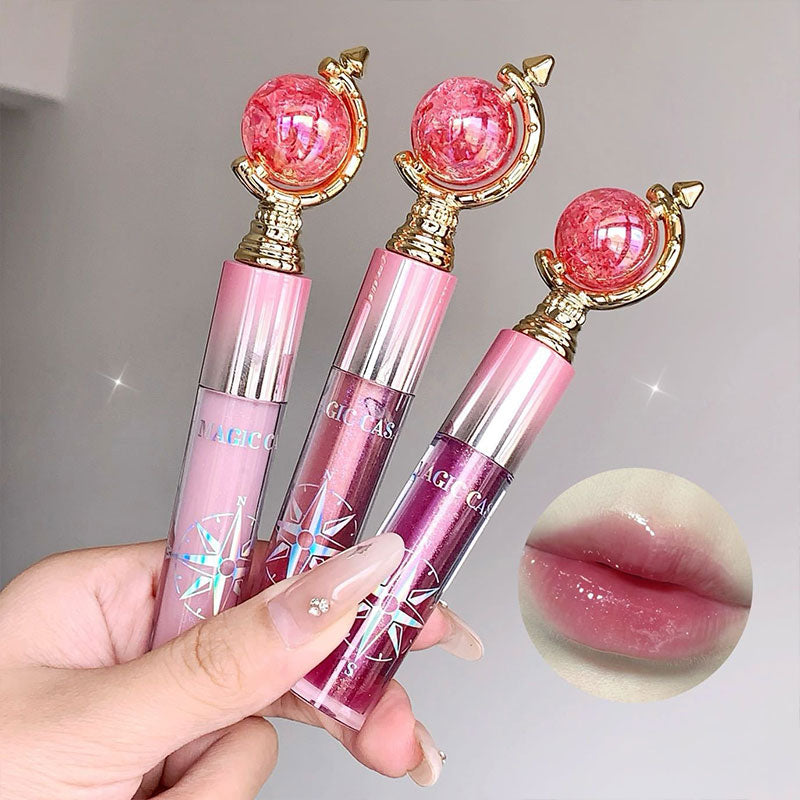 Shimmering Lip Gloss — Hydrating and Moisturizing Mirror Finish  Plumping Glass-Like Lips