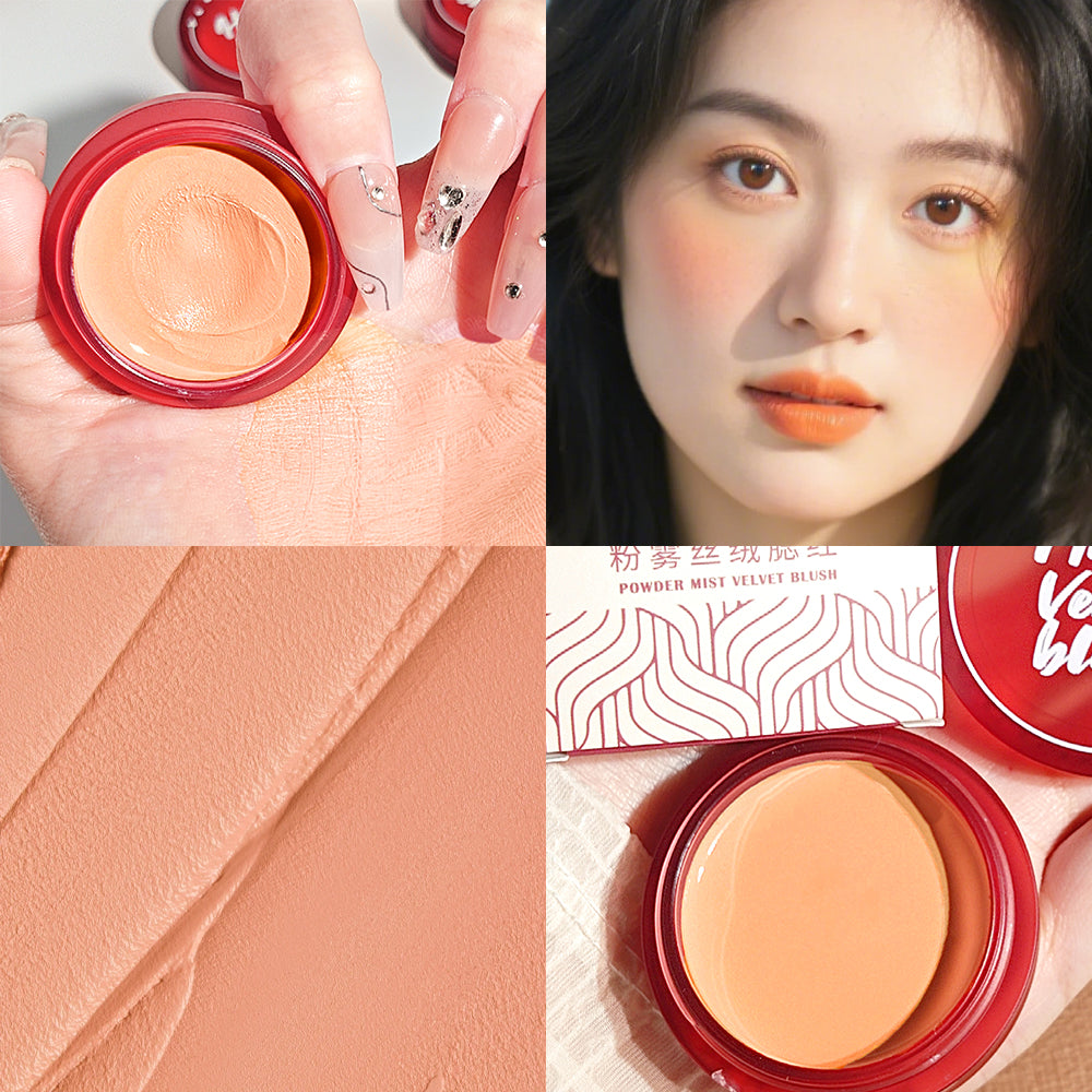 Swan velvet blush - waterproof  brightening  cream formula  long-lasting multi-purpose for lips cheeks and eyes  4 shades