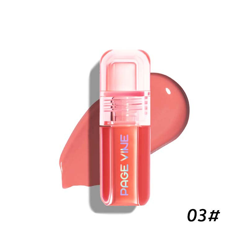 Blush Liquid Rouge Matte Lips Cheeks Natural Highlighter Lip Gloss Blusher Nourishing Antler-shaped Brush Head Makeup