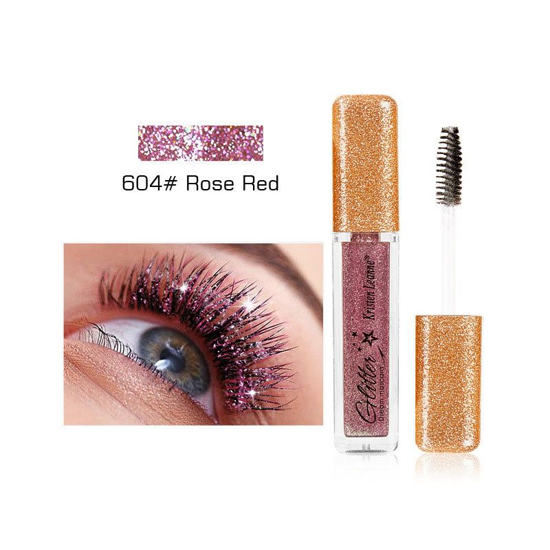 Mascara Glitter Diamond Colored Pearlescent Eye Makeup For Women Curling Thick Mascara Waterproof Korean Cosmetics Beauty