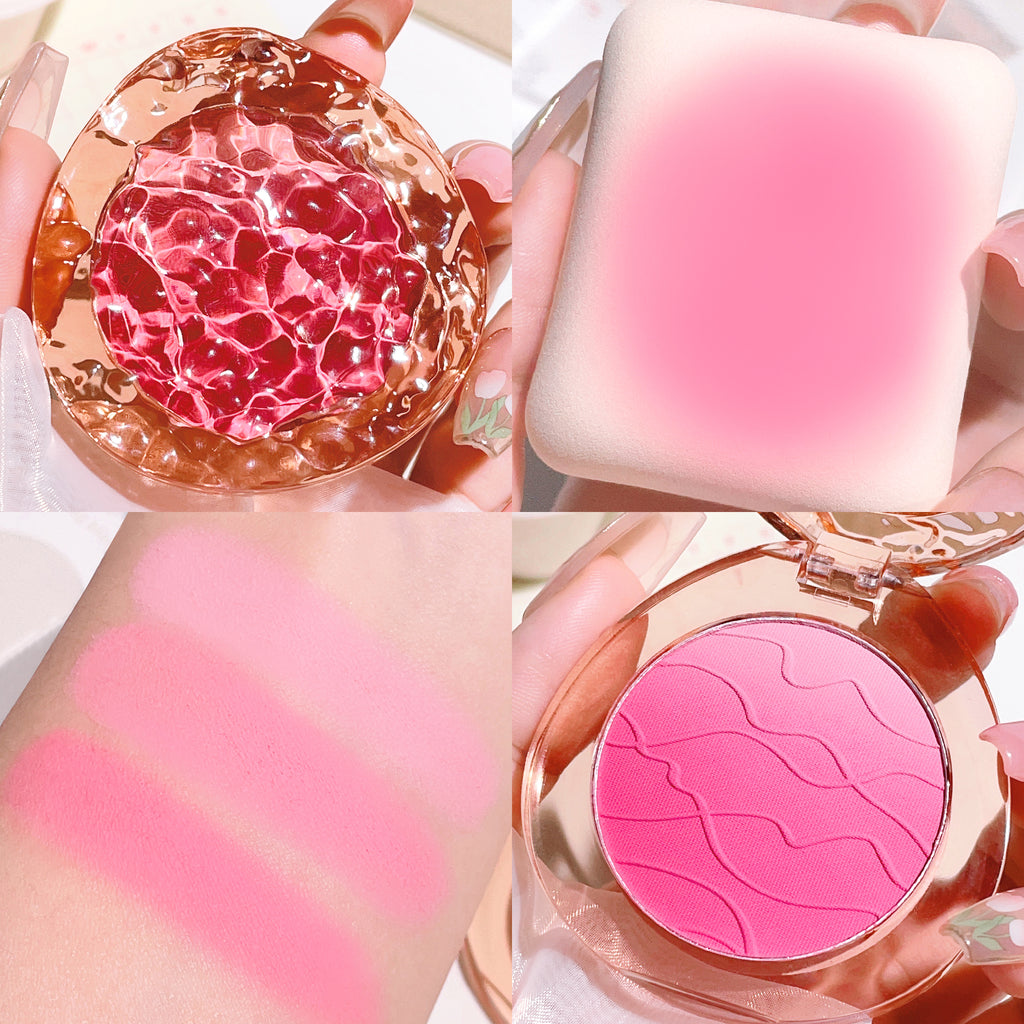  cute  pop  gradient blush  matte delicate daily nude makeup  brightens the color  naturally whitens students