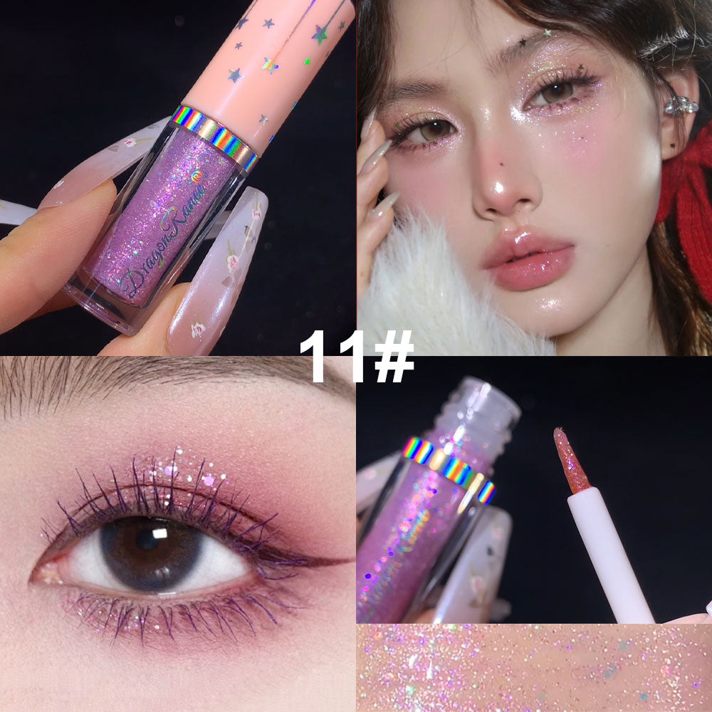Shimmer Liquid Eyeshadow Ultra Glitter Bed Silkworm Pen Brightening Eyeshadow Liquid highlight Liquid highlight