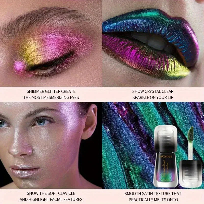 Chameleon Liquid Eyeshadow Pearl Burst Monochrome Metal Eyeshadow Liquid Eyeshadow