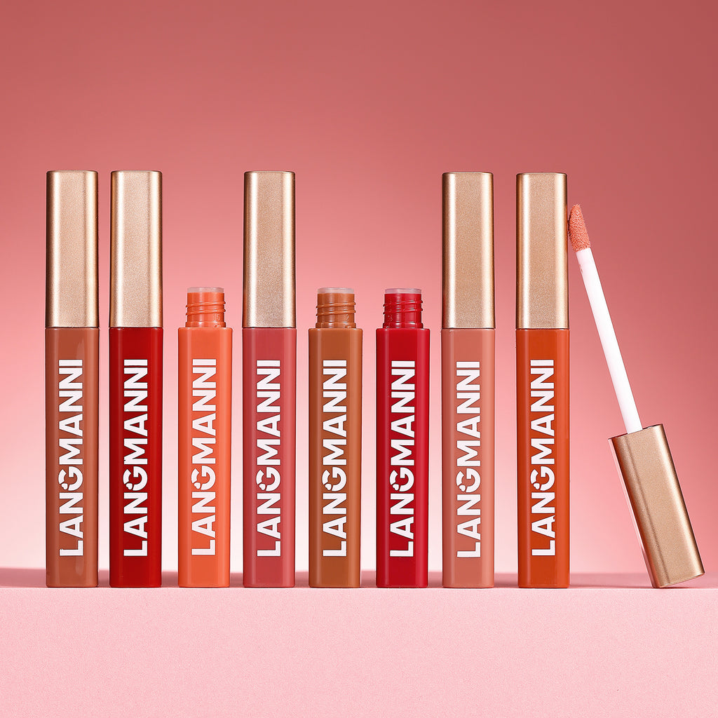 6pcs Matte Velvet Liquid Lipstick Set Long Lasting Color Waterproof and Sweatproof Not Easy to Stain Lip Gloss Set