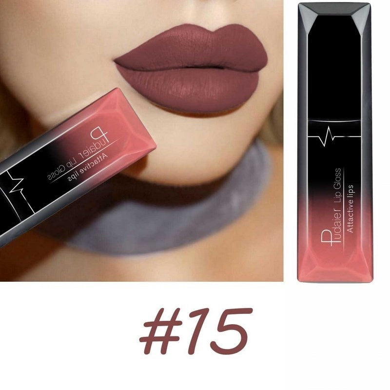18 Color Christmas Lip Makeup 18 Color Super Matte Velvet Long Lasting Lipgloss Liquid Lipstick