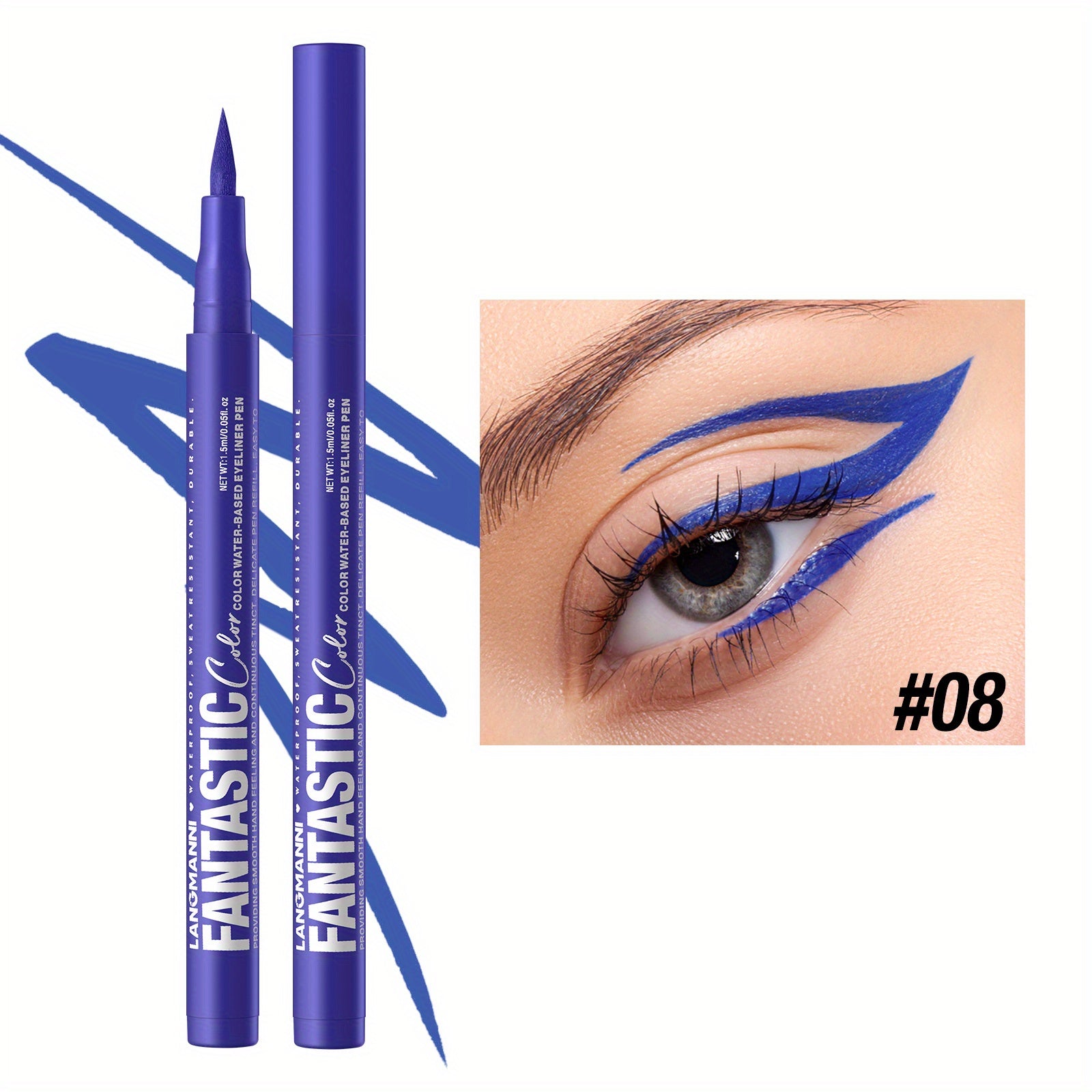 1 pcs waterproof  quick-drying  oil-proof and non-smudging long-lasting ultra-fine eyeliner  eyeliner pen