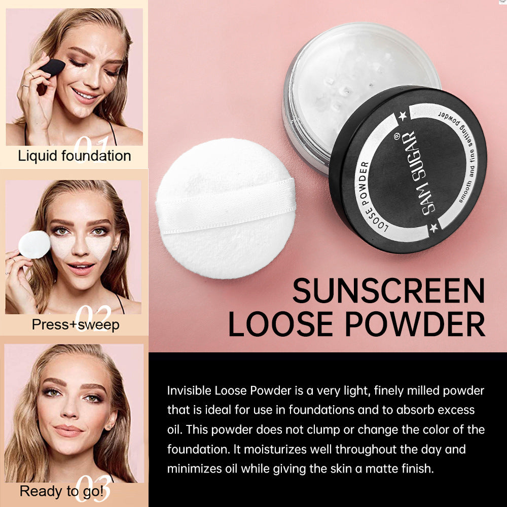 Mineral Setting Powder Permanent Concealer Oil Control Waterproof and Sweat Resistant Mineral Powder