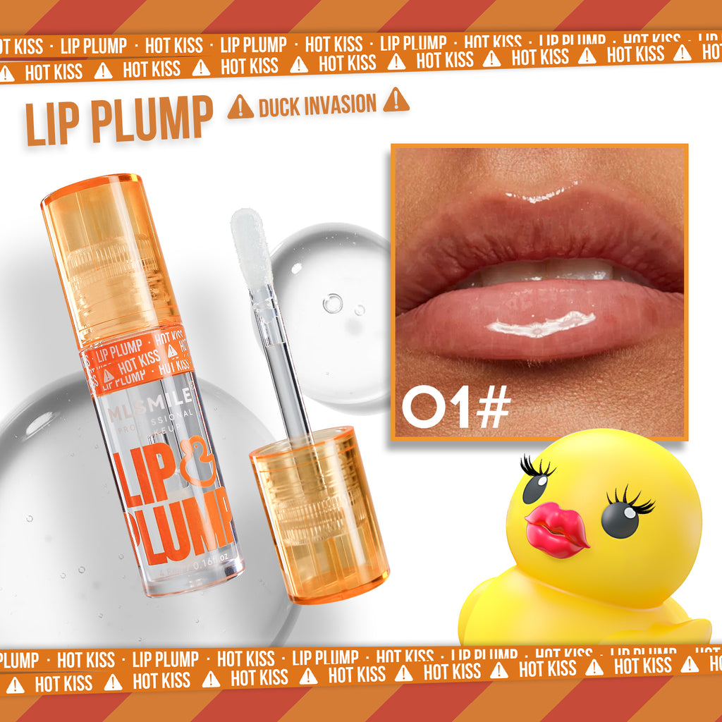 Duck Lip Plump Lip Oil Moisturizing Lip Gloss Mirror Water nature long-lasting Gloss Gloss Pearl Lip Glaze Set