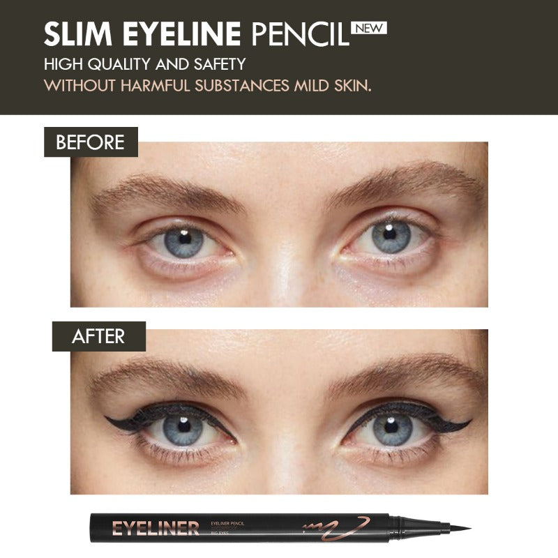 Brown Liquid Eyeliner Quick-drying Smudge-proof Sweat-proof and Waterproof Precise and Long-lasting Slim Eyeliner