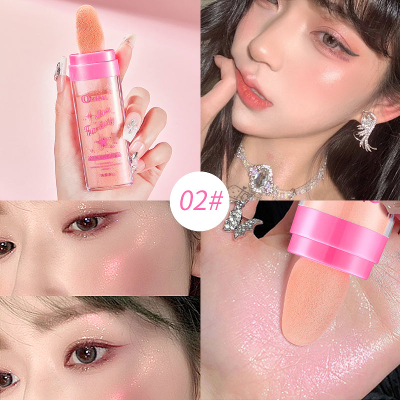 Fairy Highlight Pat Powder  Pearlescent Full Body Contouring Powder Natural three-dimensional contouring