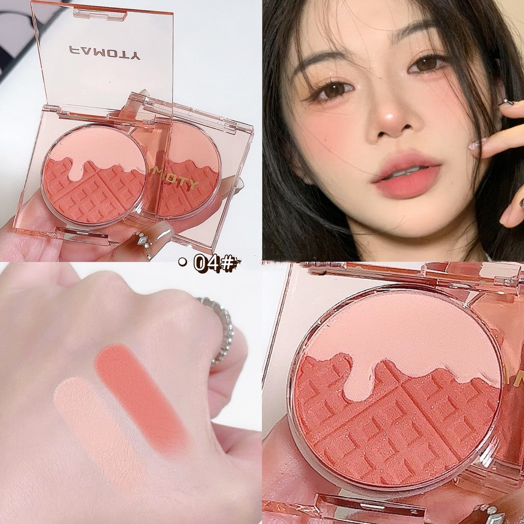 Monochrome Blush Palette   Powder Palette Multi-Colored Blush Powder Blushing Rose Matte Bold  Lightweight   Blends Easily