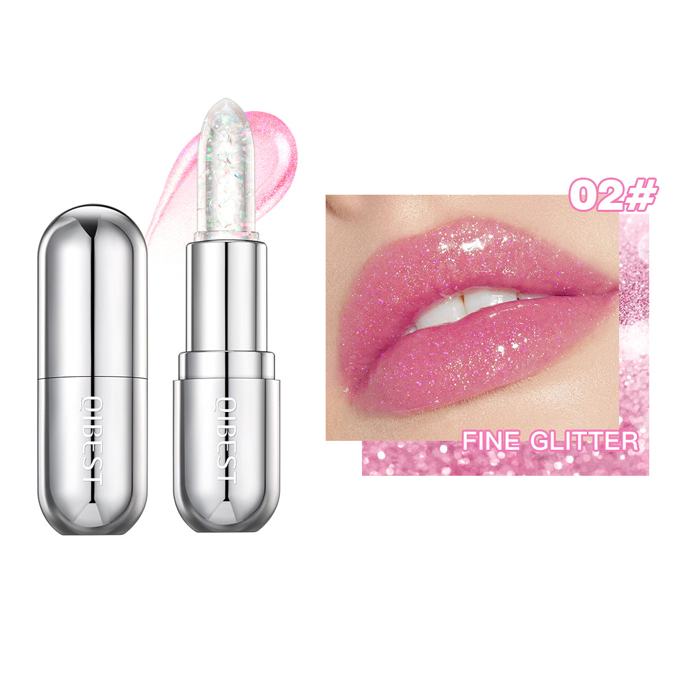 Glitter Lipstick Color Change Lip Balm Transparent Moisturizing Lipstick Makeup Crystal Jelly Pearlescent LipStain Tint Cosmetic
