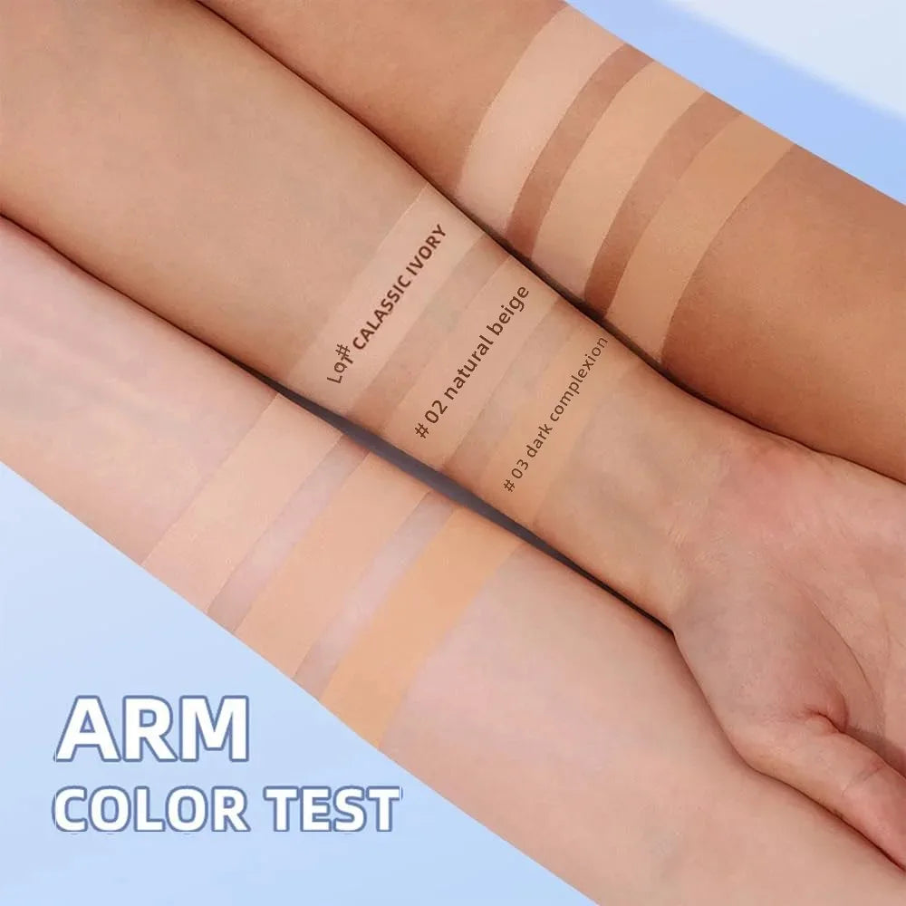 Long-Lasting Waterproof Silk Soft Mist Powder Cake Smooth Pressed Face Powder Oil Control Lady Polvo Texture for Makeup