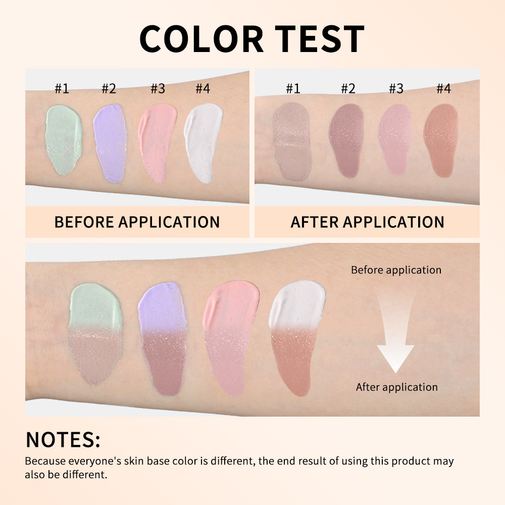 Waterproof Color Changing Liquid Foundation Centella Korean High Coverage Foundation Cream For Face Base Makeup