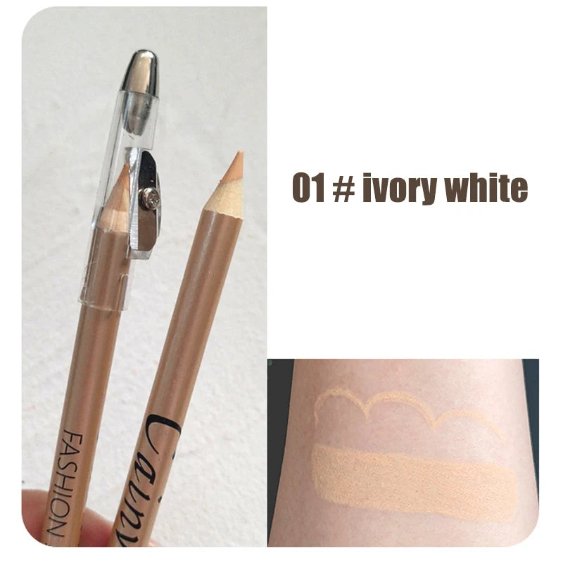 Eyelids Lying Silkworm Brightening Stick Ivory Beige Concealer Pencil Cover Face Spots Lip Liner Matte Concealer Cream Stick