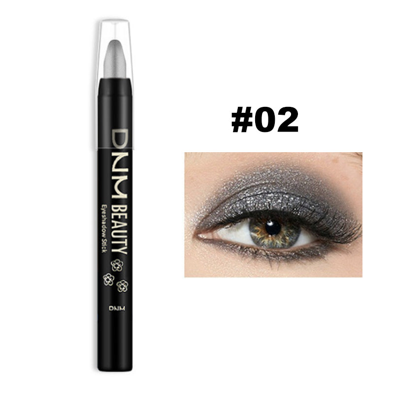 16 Colors Pearlescent Eyeshadow Sticks High Pigmented Eyeshadow Pencil Glitter Waterproof Long-Lasting Eye Makeup Non-Smudged