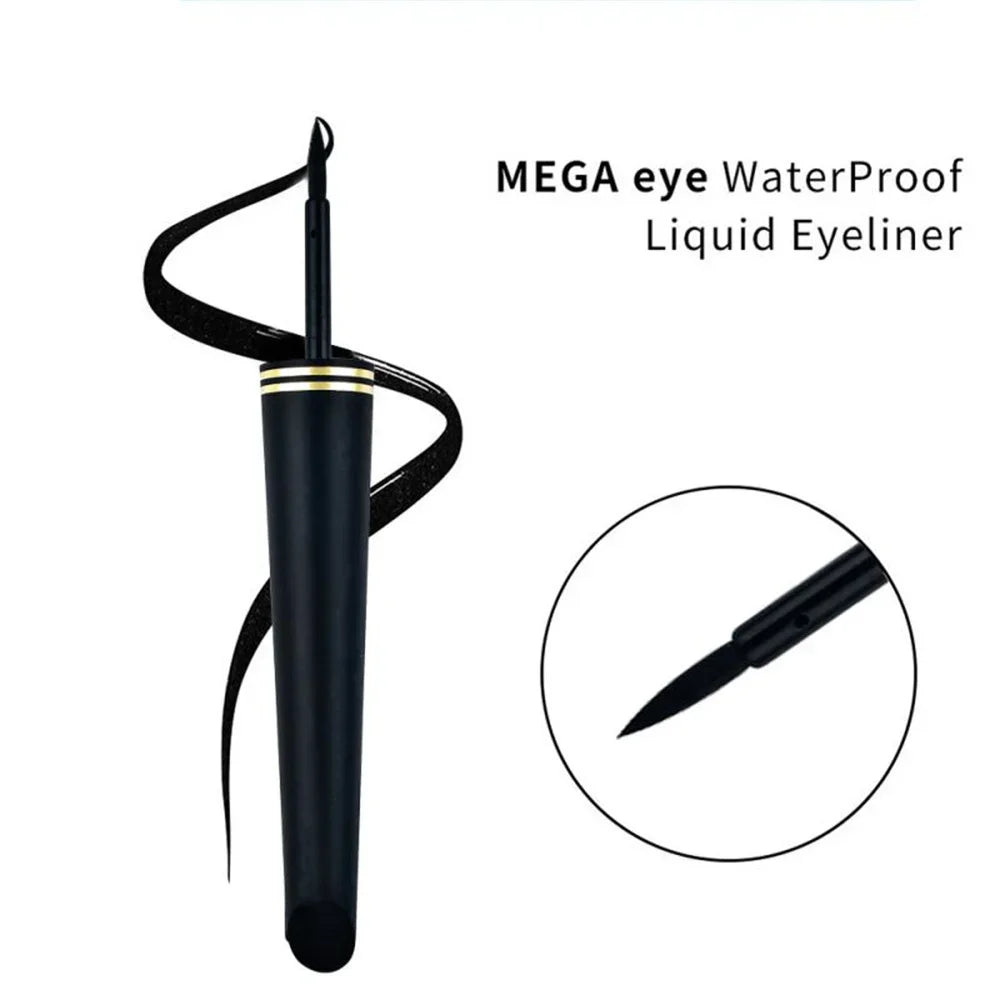 1Pc Black Eyeliner Long-lasting Waterproof Liquid Eye Liner Pen Pencil Quick Drying Easy to Wear Makeup Cosmetic Beauty Tool