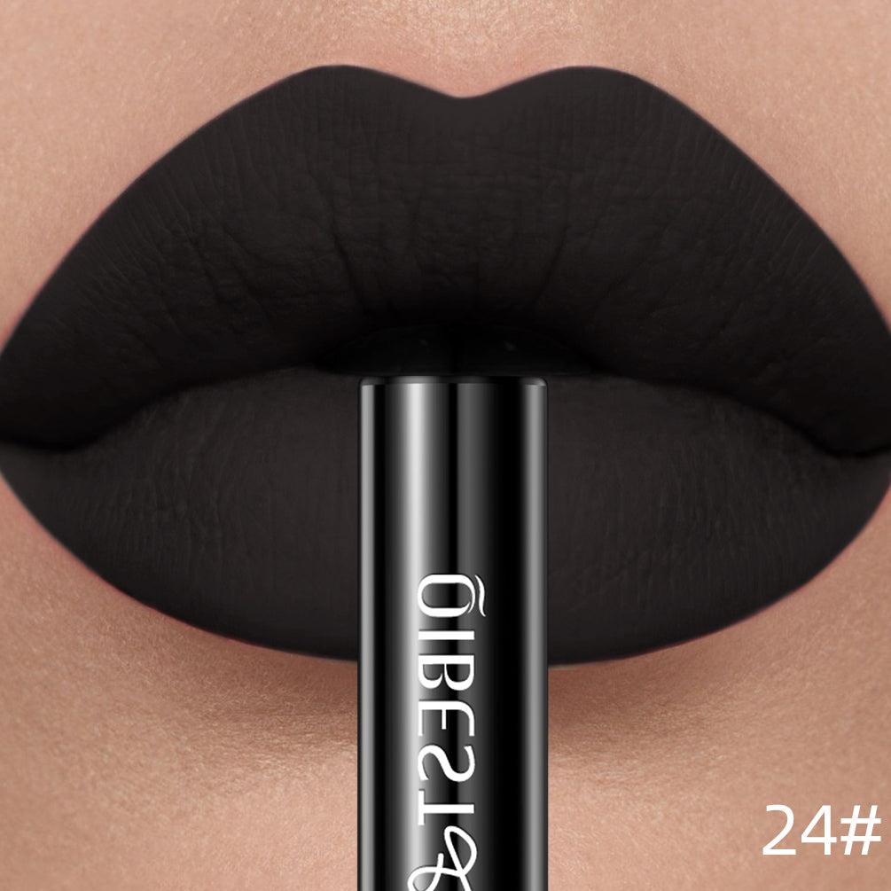 Sexy Red Matte Lip Gloss Long Lasting Velvet Liquid Lipstick Lip Makeup Women Beauty Nonstick Cup Waterproof Lipgloss Hot