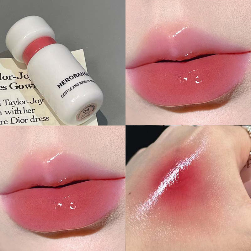 Soft Color Mirror Lip Glaze Moisturizing Mirror Water Light Color Long-lasting Makeup Lip Gloss
