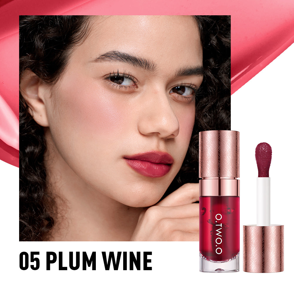 Liquid Lip Cheek Tint Lip Clamping Moisturizing Long-lasting Lightweight Non-sticky Non-drying Lip Gloss Lip Stain Tint