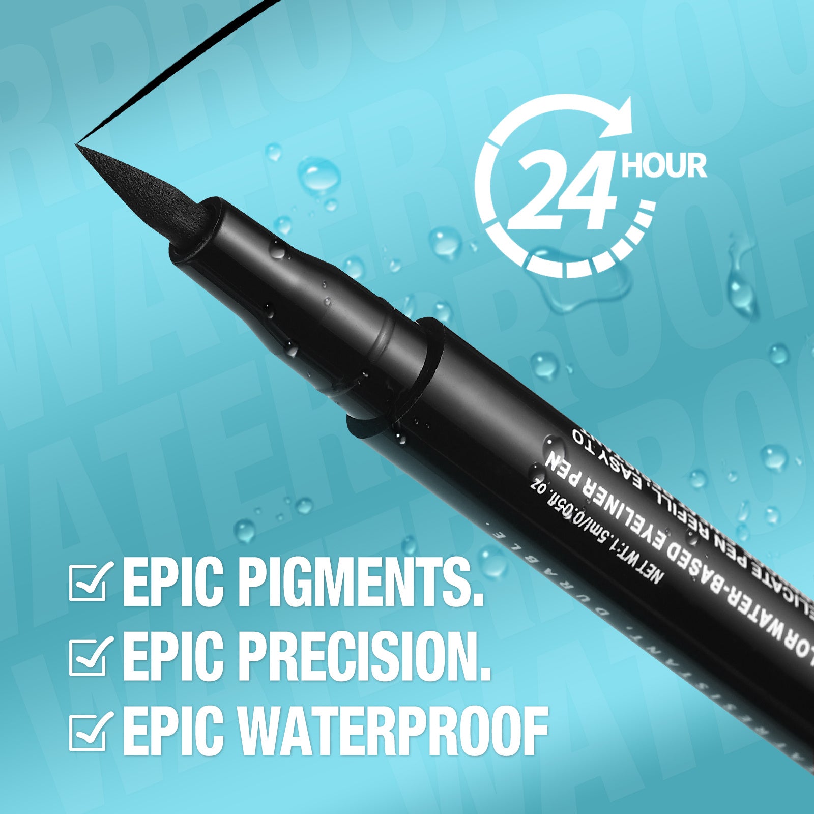 1 pcs waterproof  quick-drying  oil-proof and non-smudging long-lasting ultra-fine eyeliner  eyeliner pen  Makeup