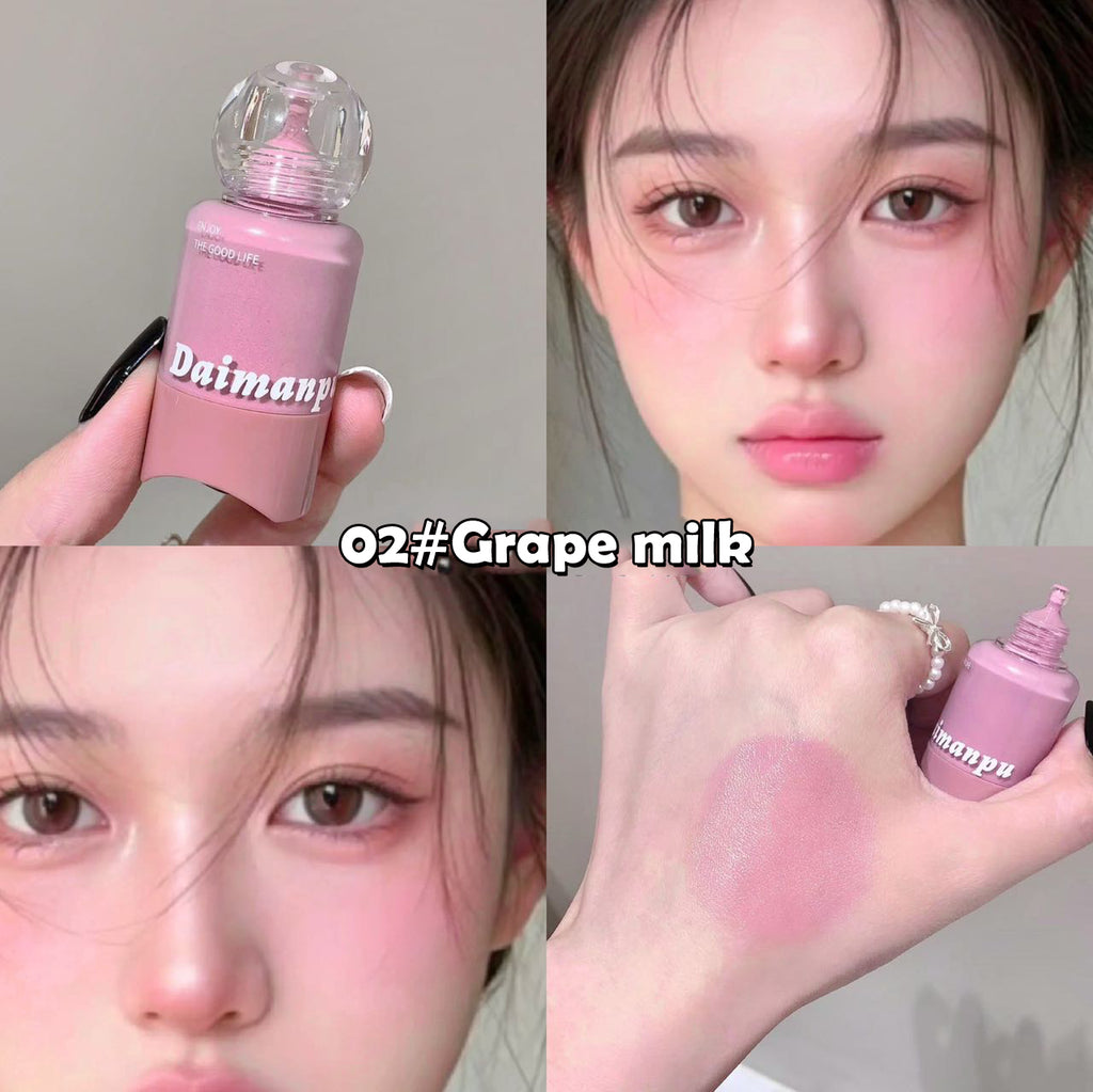 Vitality Pink Pressed Blush Liquid Water Light Expansion Color Cheek Tint Makeup Rouge