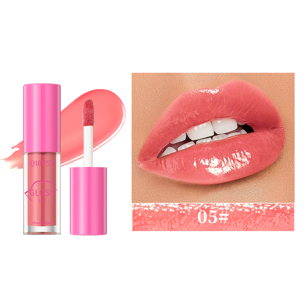 Mirror Lip Gloss Liquid Lipstick Watery Clear Lip Glaze Moisturizing Lasting Lip Glaze Non-Sticky Plump Lip Tint Makeup