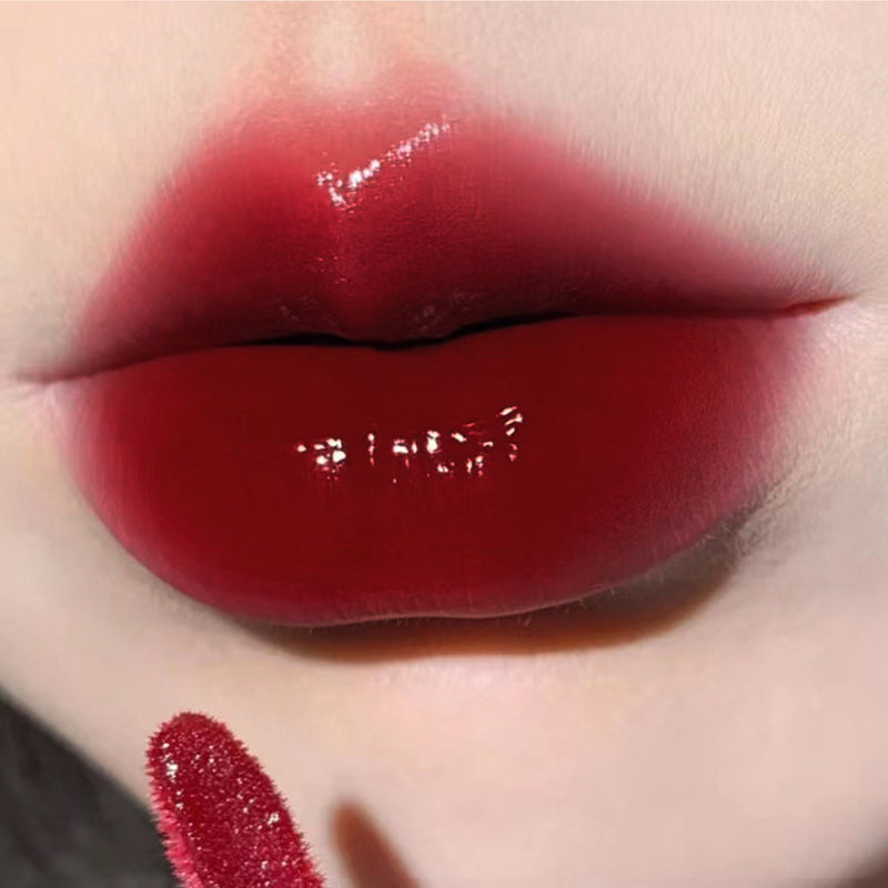 Light Glass-Like Lip Lacquer - Mirror Shine  Hydrating Formula Smudge-Proof  Long-Wear and Skin-Brightening