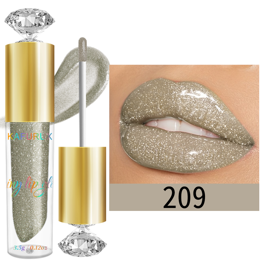 9 Colors Moisturizing Diamond Shimmer Glitter Lip Gloss Makeup Sparkling Glitter Liquid Lipstick Pearl Lip Gloss Sexy Lip