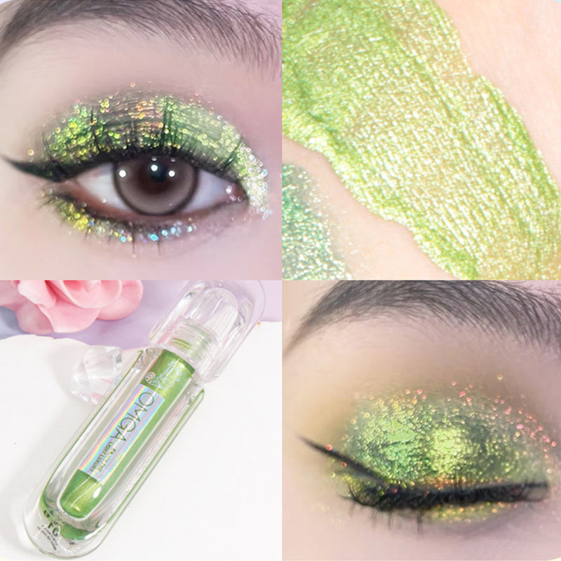 Chameleon Liquid Eye Shadow Pearlescent Shimmer Long Lasting Pearly Fine Sparkling Sequins Highlighter Eyeshadow Eye Makeup