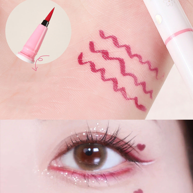 Ultra-fine Liquid Eyeliner Pen Waterproof Lasting Blue Red Sweatproof Quickily Drying Matte Eyeliner Pencil Eyes Makeup Cosmetic