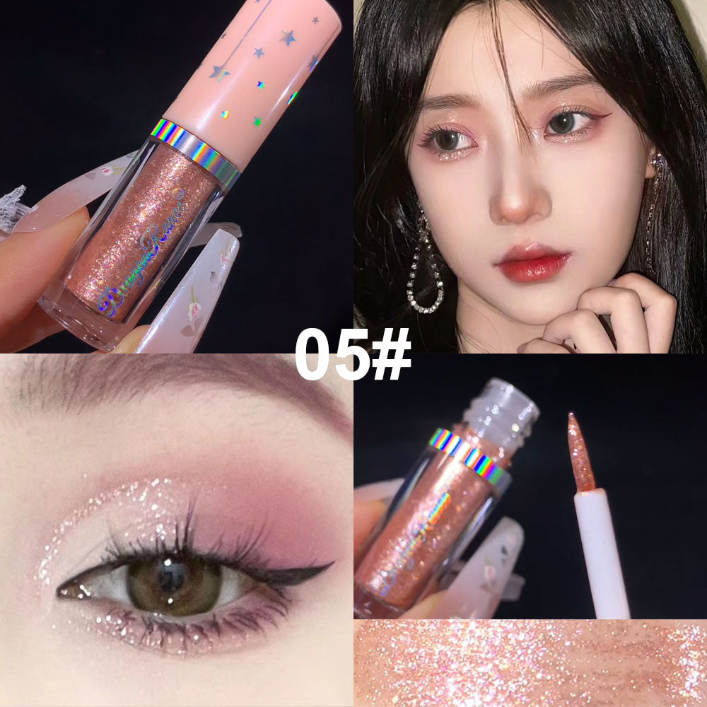 Shimmer Liquid Eyeshadow Ultra Glitter Bed Silkworm Pen Brightening Eyeshadow Liquid highlight Liquid highlight