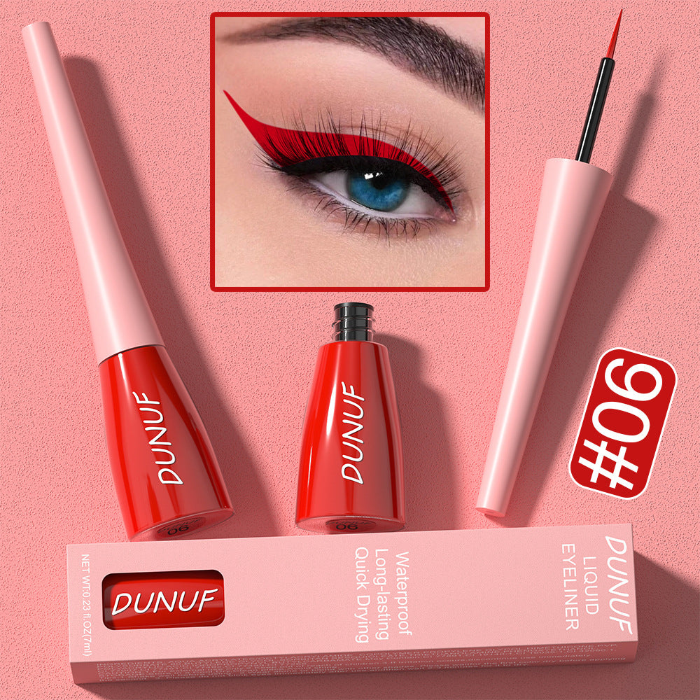 7ML Colourful Liquid Eyeliner Waterproof Lasting Matte Eyeliner Quick Drying Eyes Makeup Tools Black Pink Eyeliner beauty Cosmet