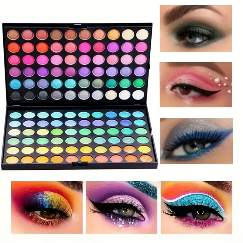 120 Color Eyeshadow Palette with Matte and Shimmer Effects Nude Warm Tones for Parties  Events and Professional Makeup Artistry